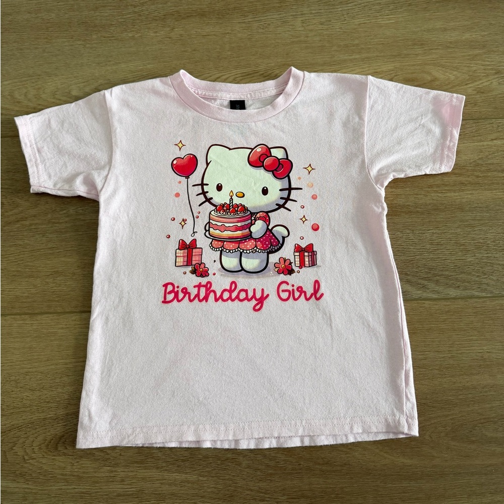 Hello Kitty Pink Birthday Tee 6th Birthday